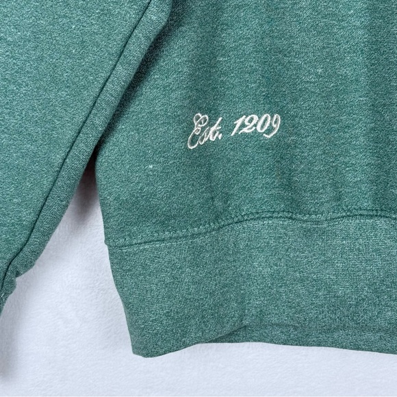 University of Cambridge Crewneck Sweatshirt Green Embroidered Crest Logo Sz L - Picture 6 of 15